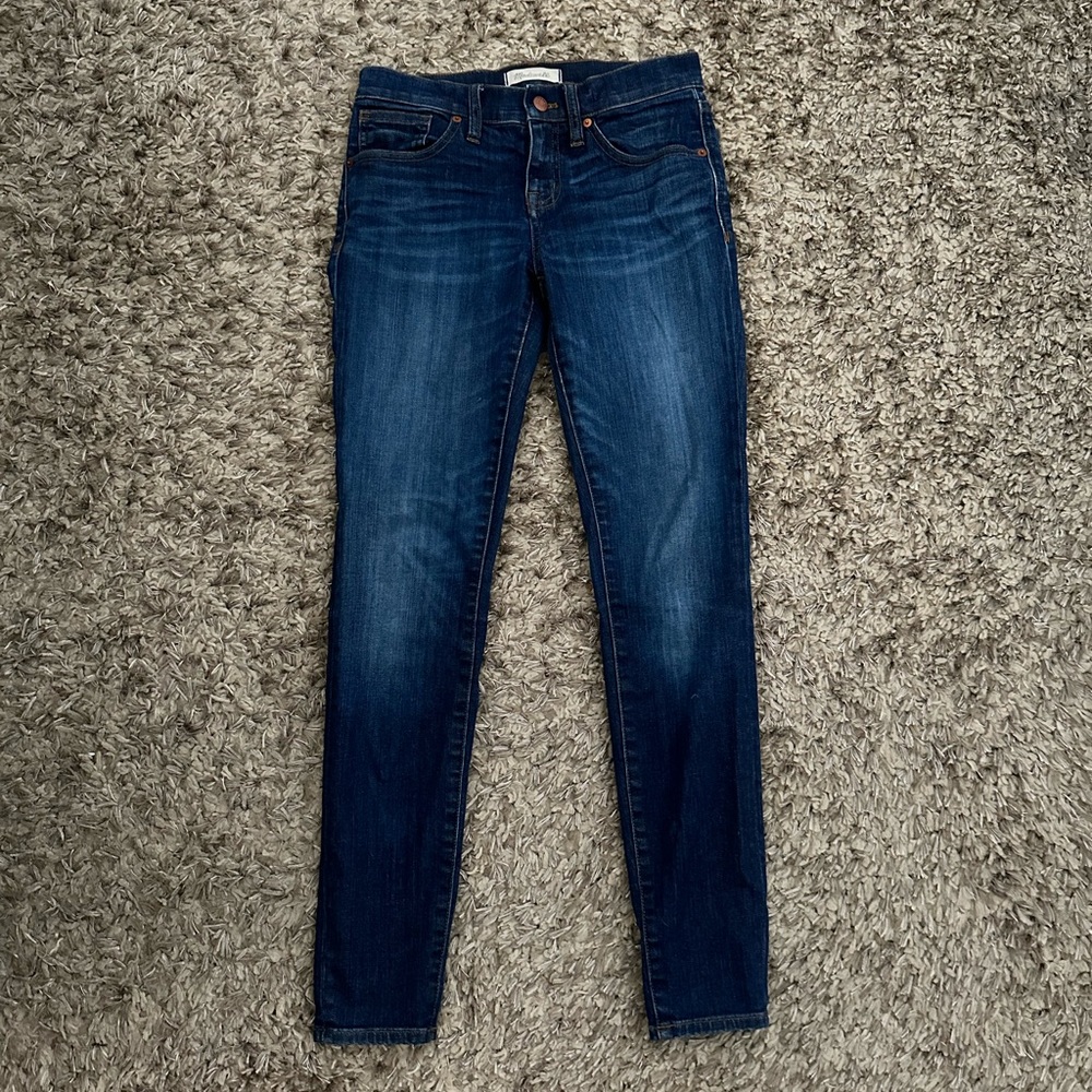 Madewell skinny skinny blue jeans